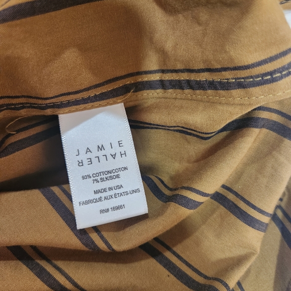 Jamie Haller Striped Button-Down Shirt Size P - Picture 14 of 14
